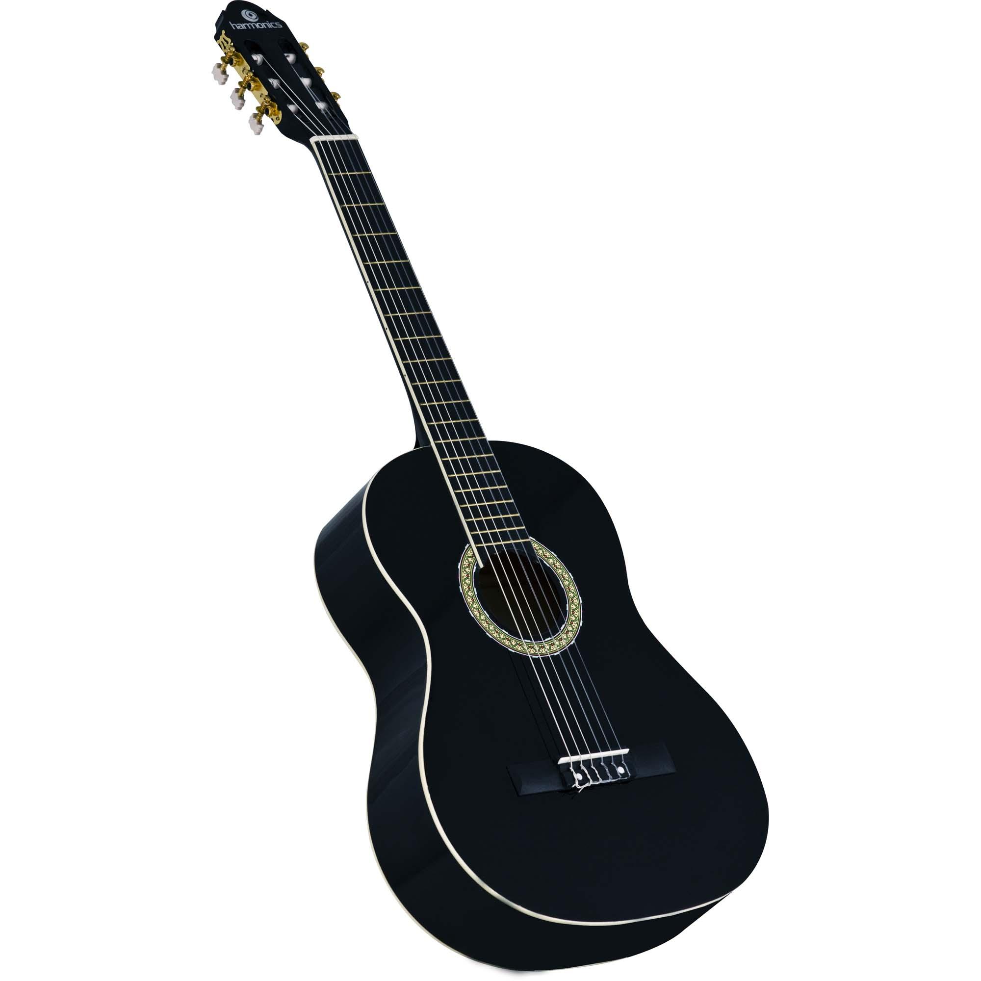 Violão Acústico Clássico Nylon GC 10BK Preto HARMONICS Alldaz